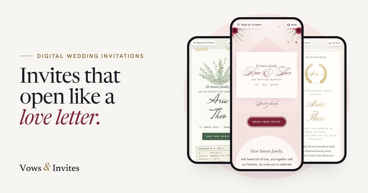 Custom design | Vows & Invites